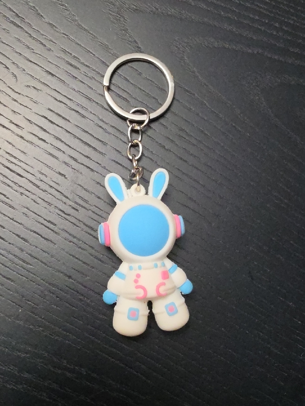 Cartoon Lightning Bear Keychain Bear Doll Keyring Bag Pendant Blue Face